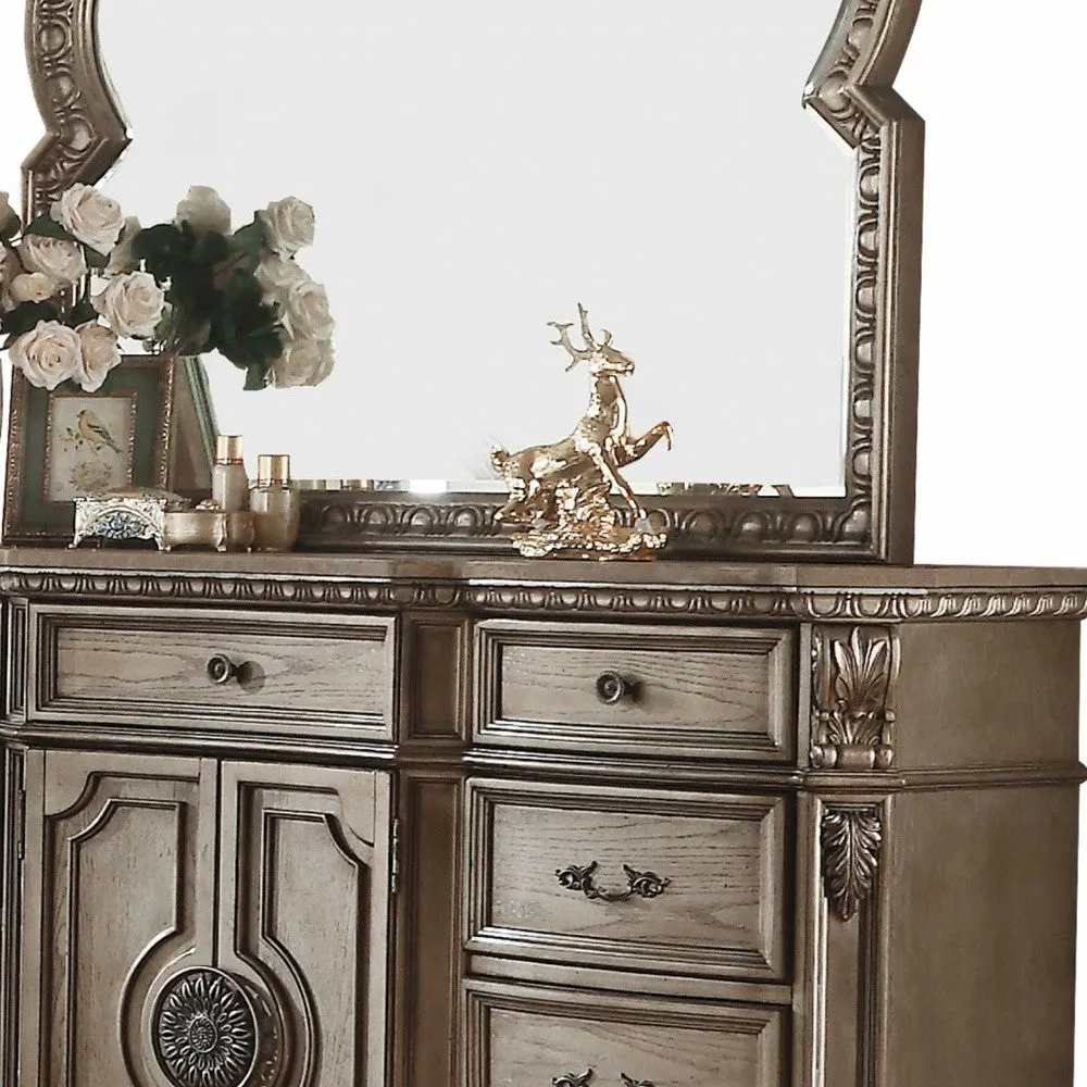 18 Brown Solid Wood Combo Dresser