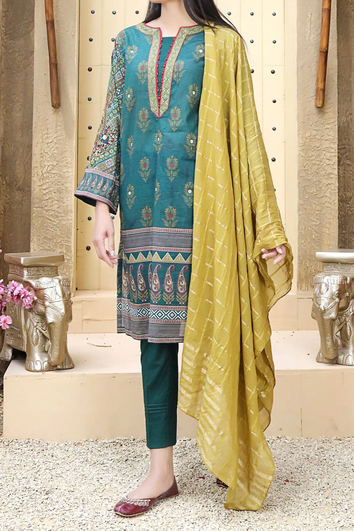 3 PIECE DIGITAL PRINT LAWN| DPC-211