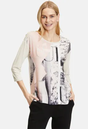 3/4 Sleeve Imprinted Top