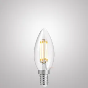 6W Candle LED Bulb E14 Clear in Natural White