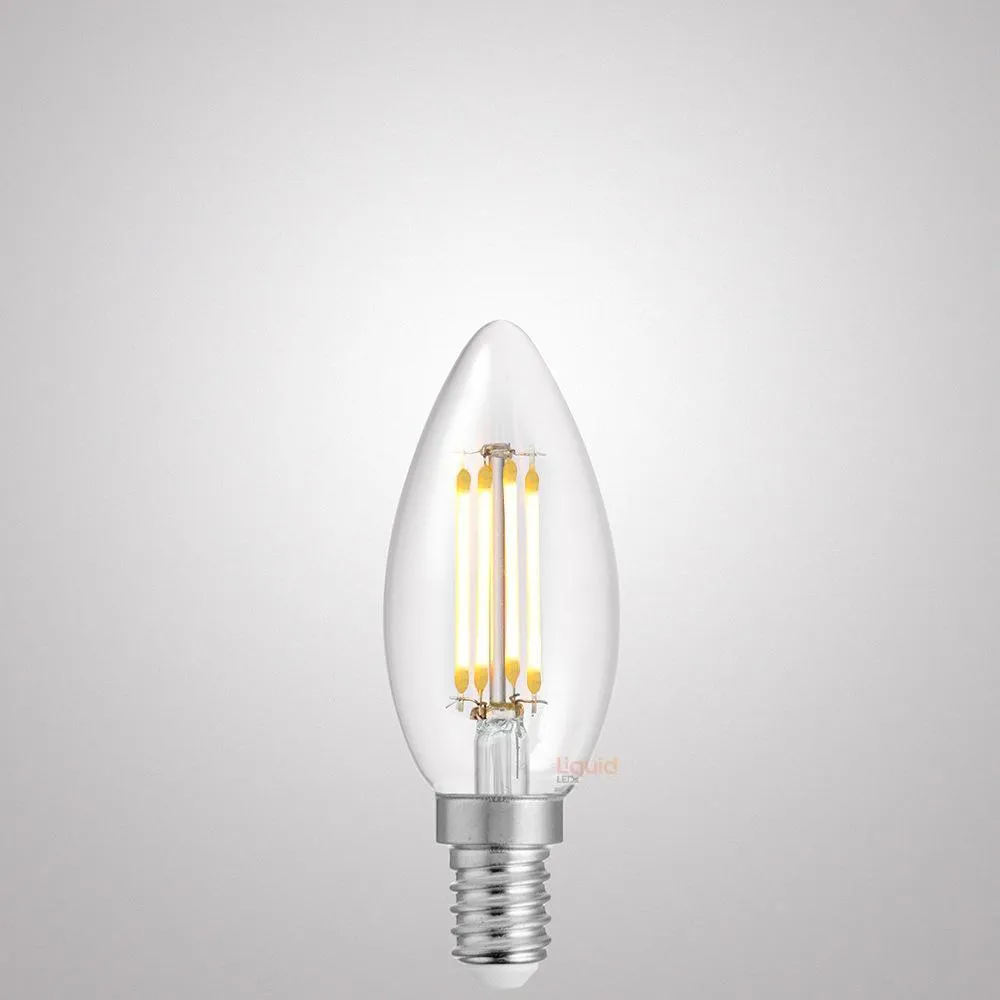 6W Candle LED Bulb E14 Clear in Natural White