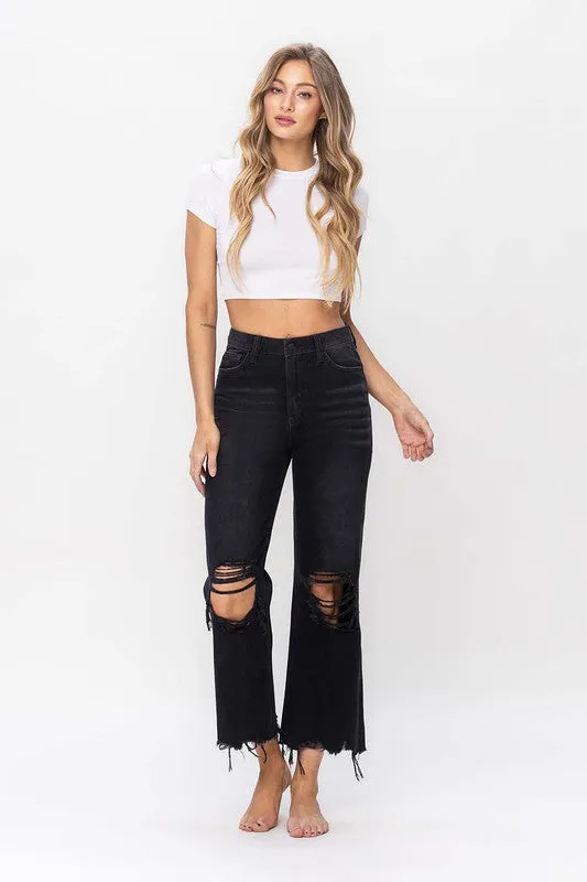 90S VINTAGE CROP FLARE JEAN