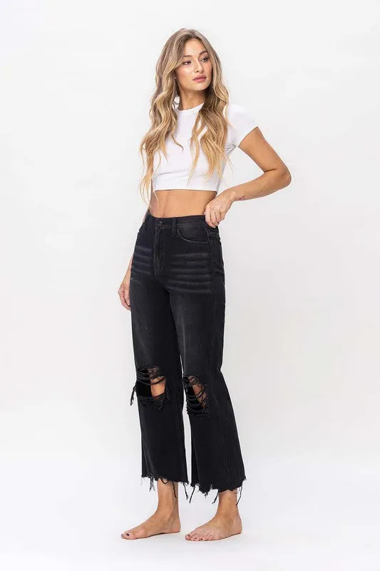 90S VINTAGE CROP FLARE JEAN