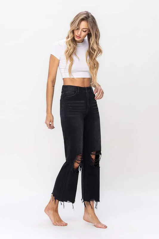 90S VINTAGE CROP FLARE JEAN