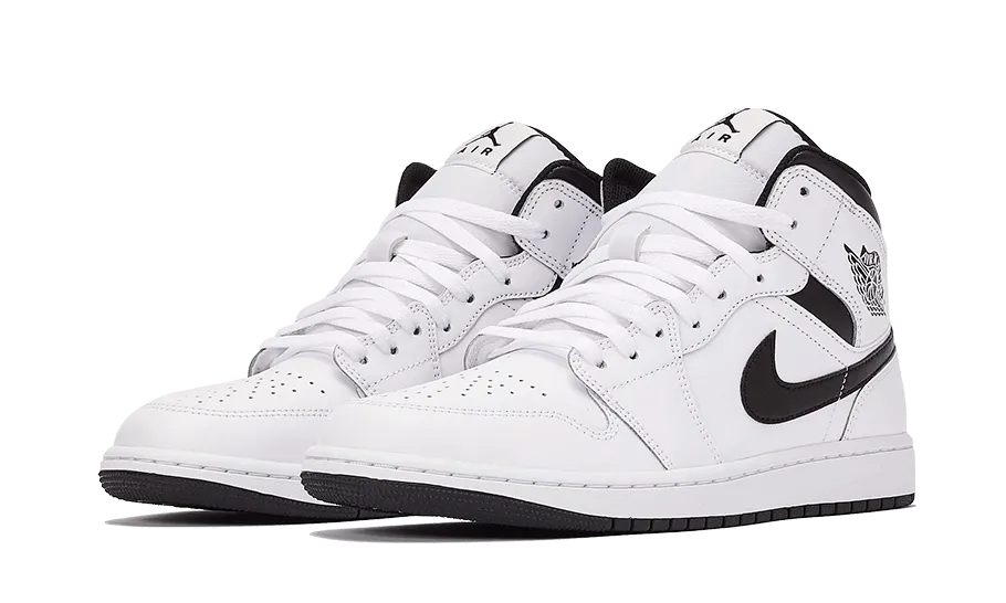 Air Jordan 1 Mid White Black