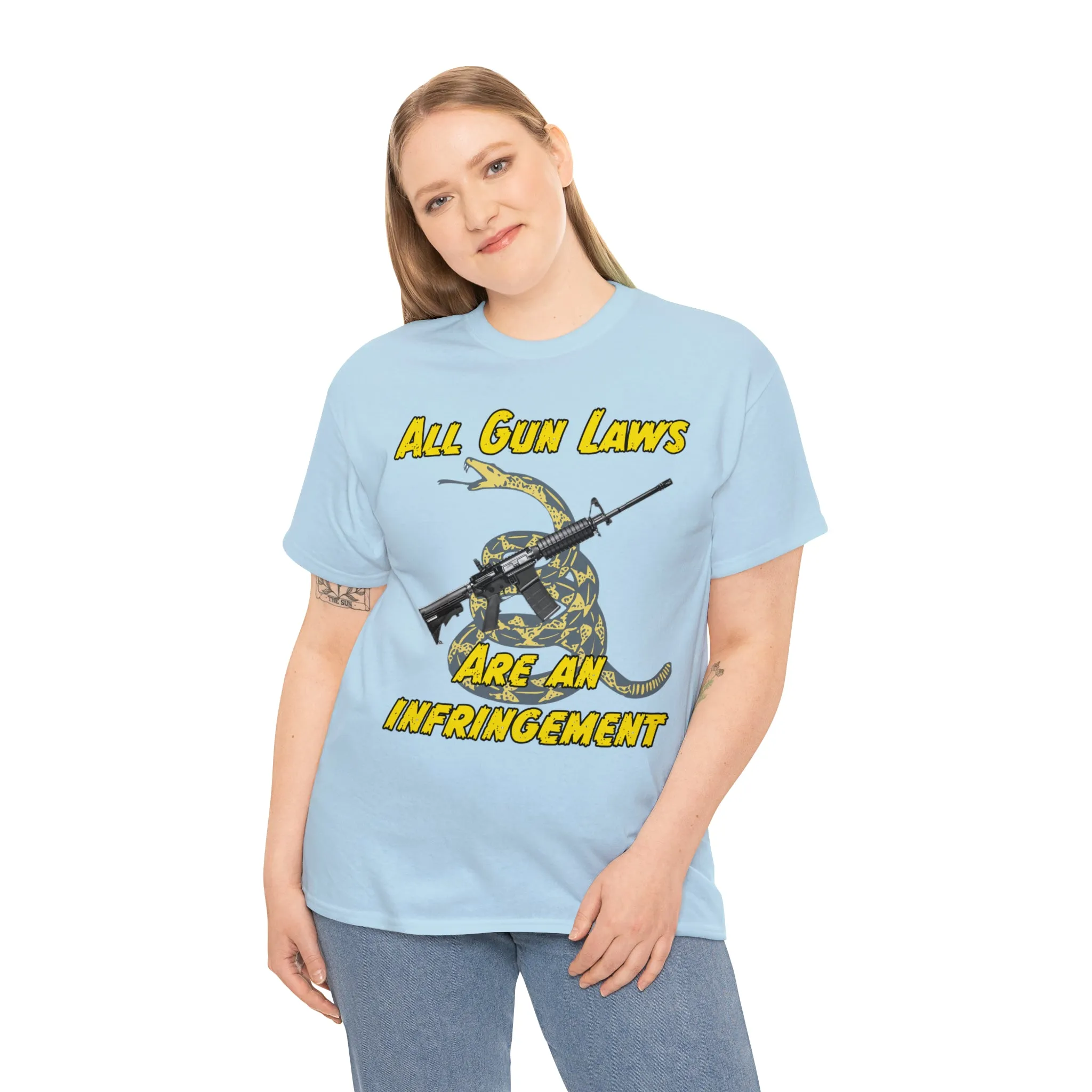 All Gun Laws Are Infringements AR15 Gadsden Tee