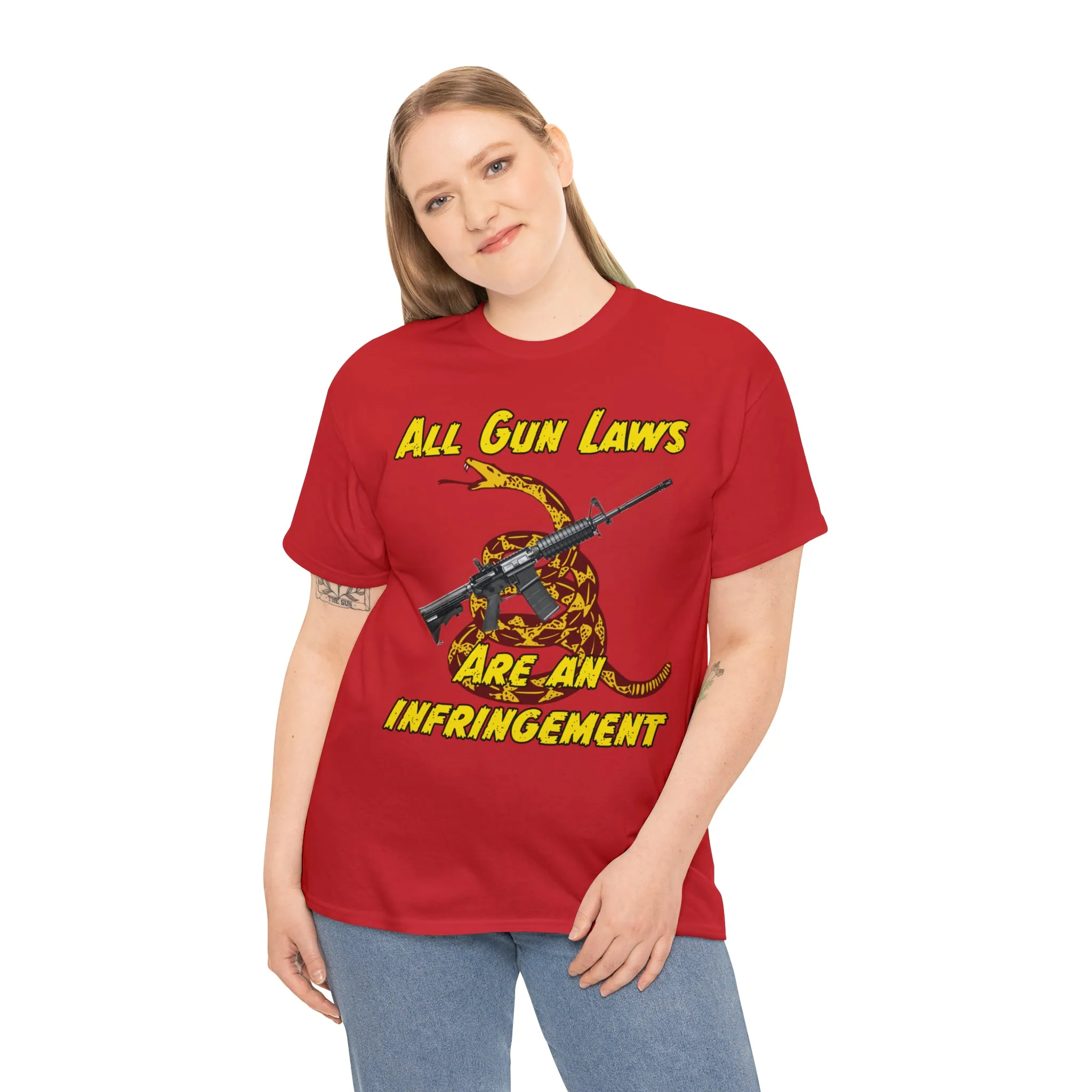 All Gun Laws Are Infringements AR15 Gadsden Tee