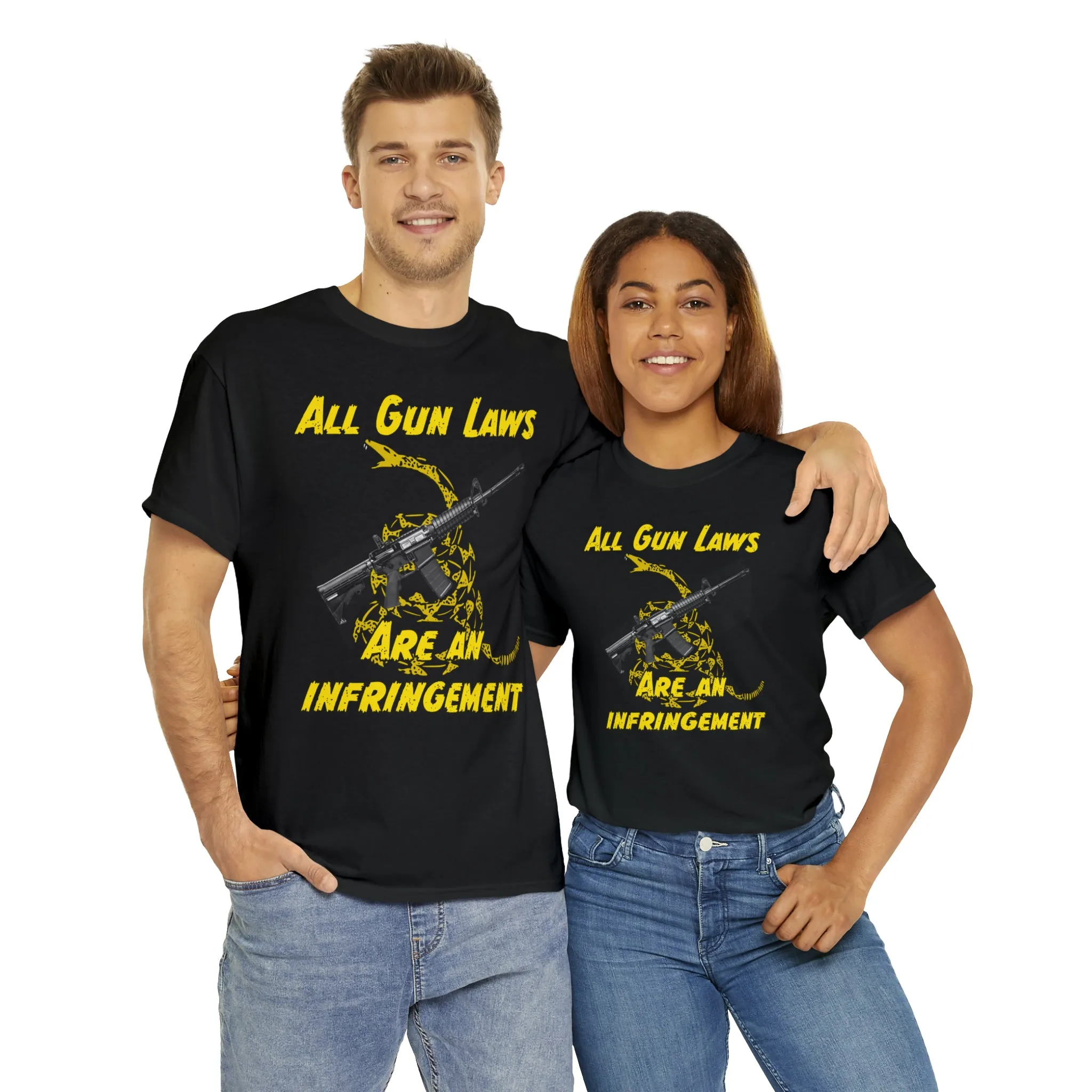 All Gun Laws Are Infringements AR15 Gadsden Tee