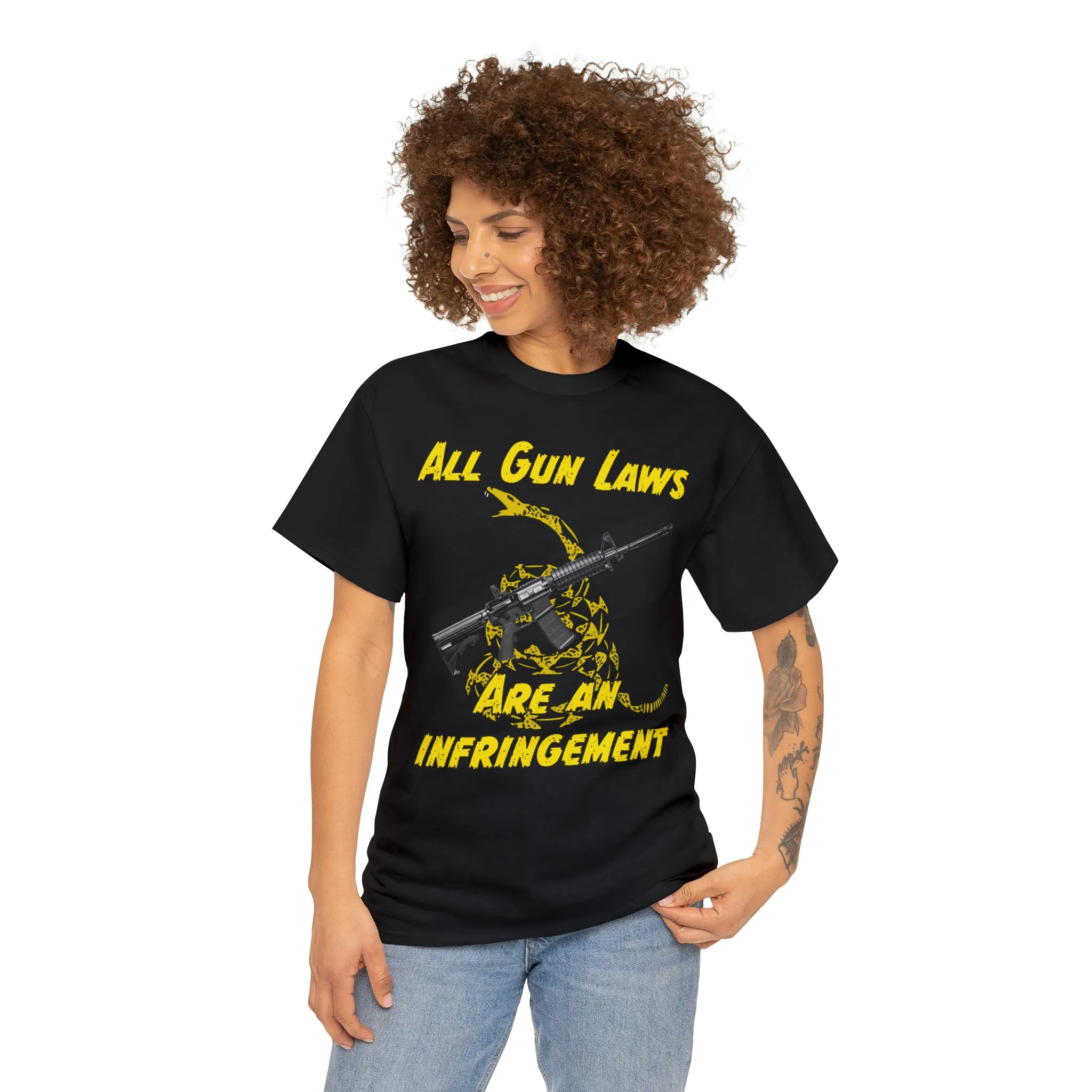 All Gun Laws Are Infringements AR15 Gadsden Tee