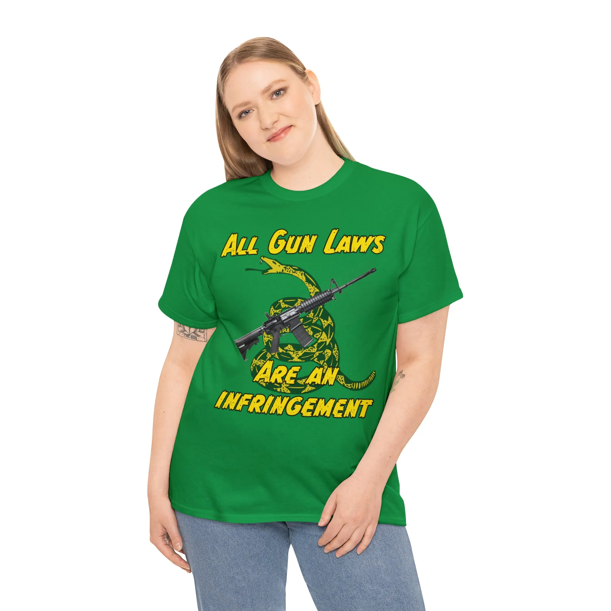 All Gun Laws Are Infringements AR15 Gadsden Tee