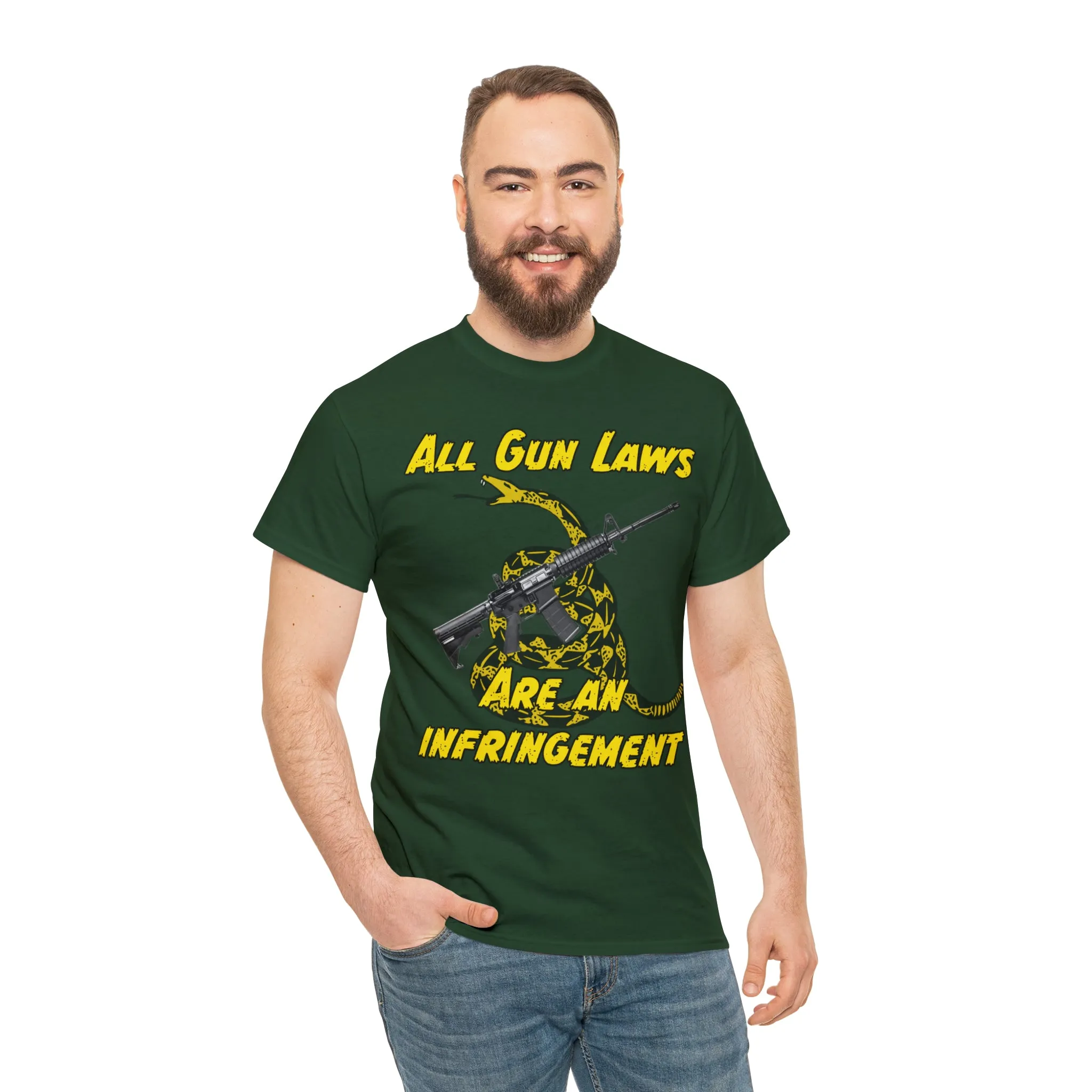 All Gun Laws Are Infringements AR15 Gadsden Tee