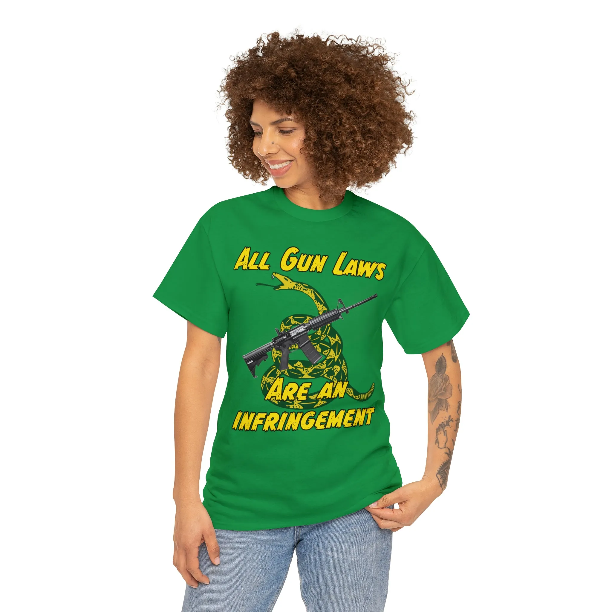 All Gun Laws Are Infringements AR15 Gadsden Tee