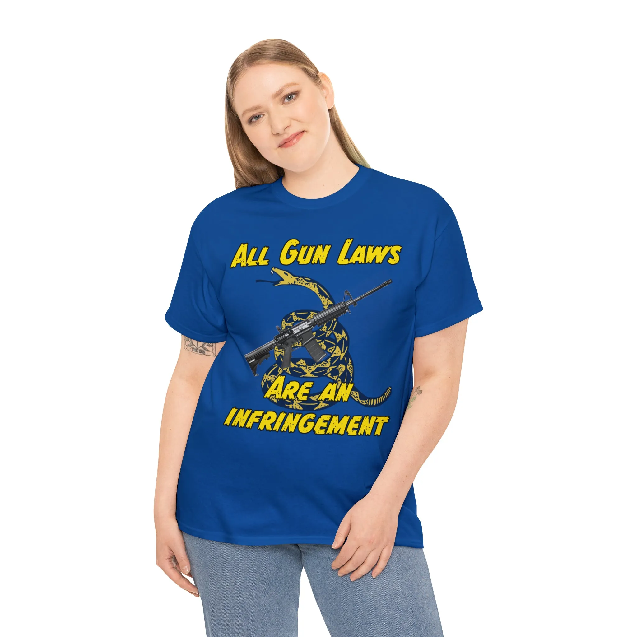 All Gun Laws Are Infringements AR15 Gadsden Tee