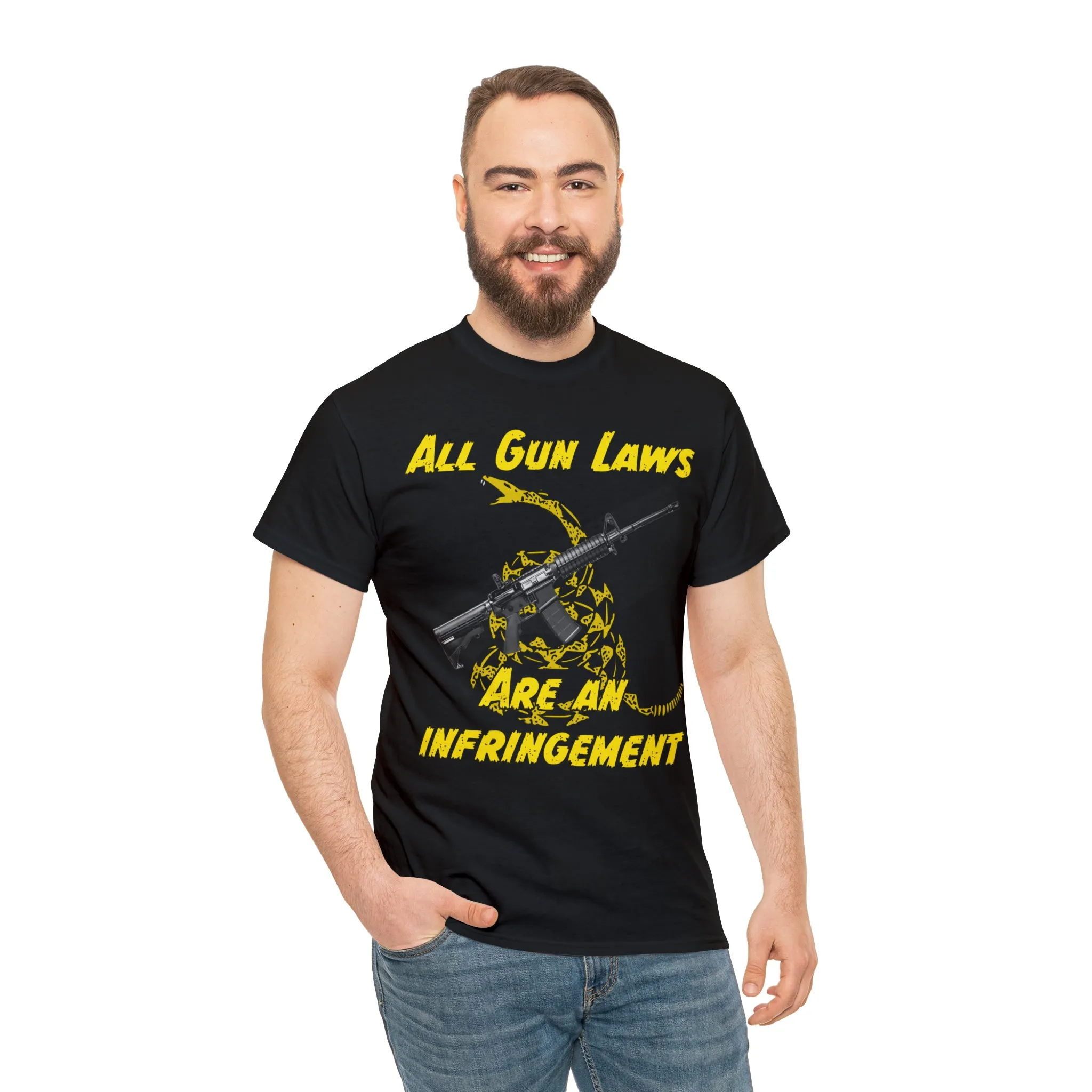 All Gun Laws Are Infringements AR15 Gadsden Tee