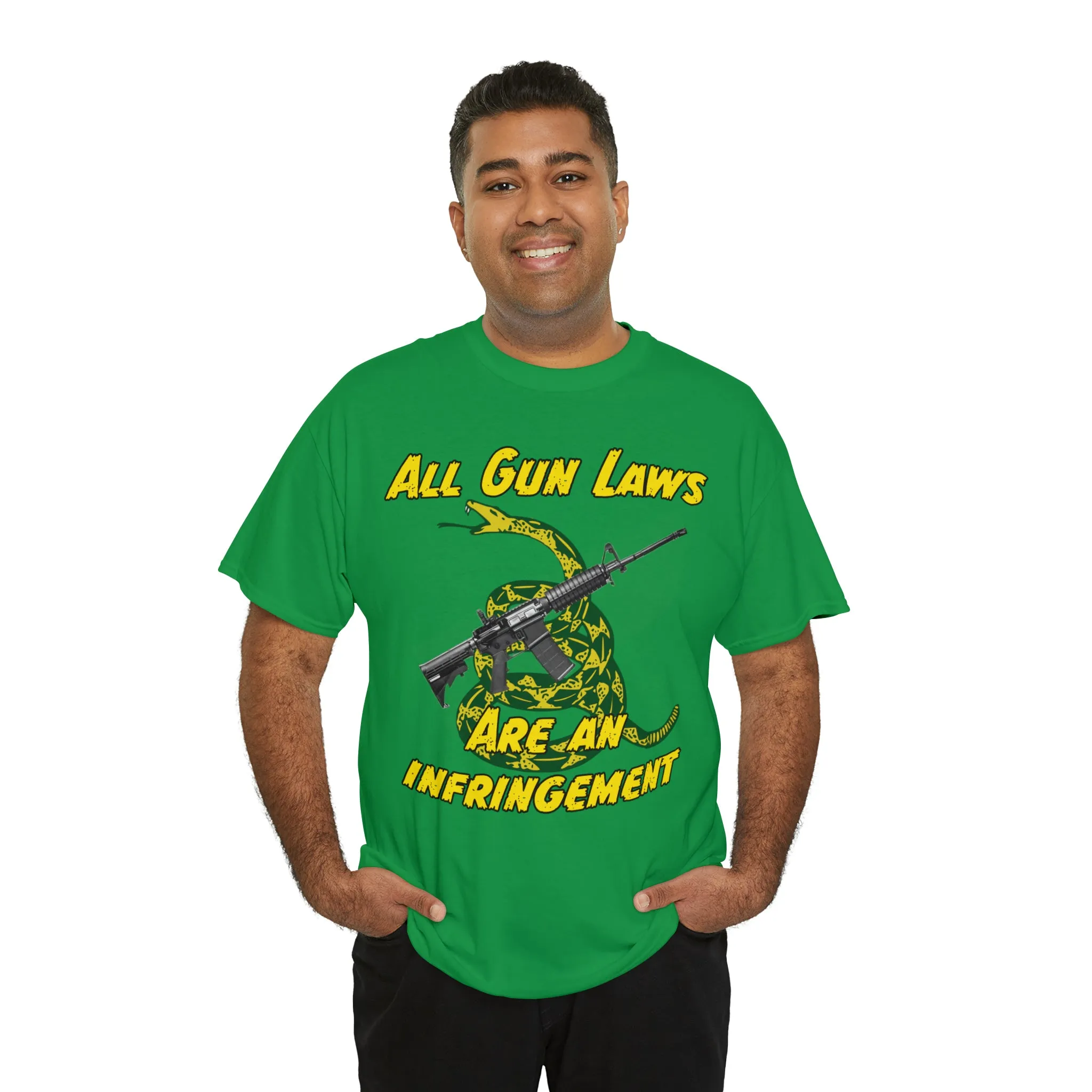 All Gun Laws Are Infringements AR15 Gadsden Tee