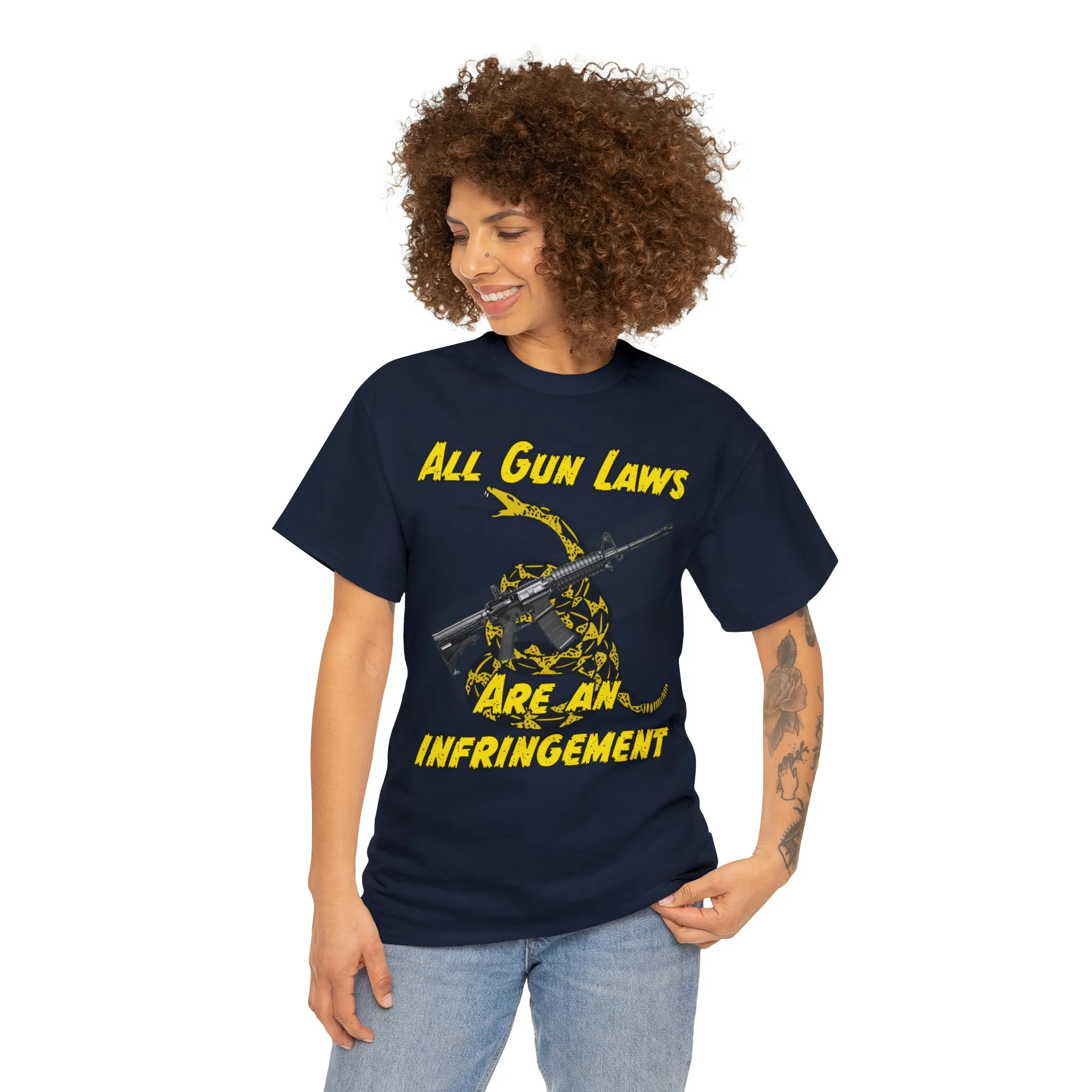 All Gun Laws Are Infringements AR15 Gadsden Tee