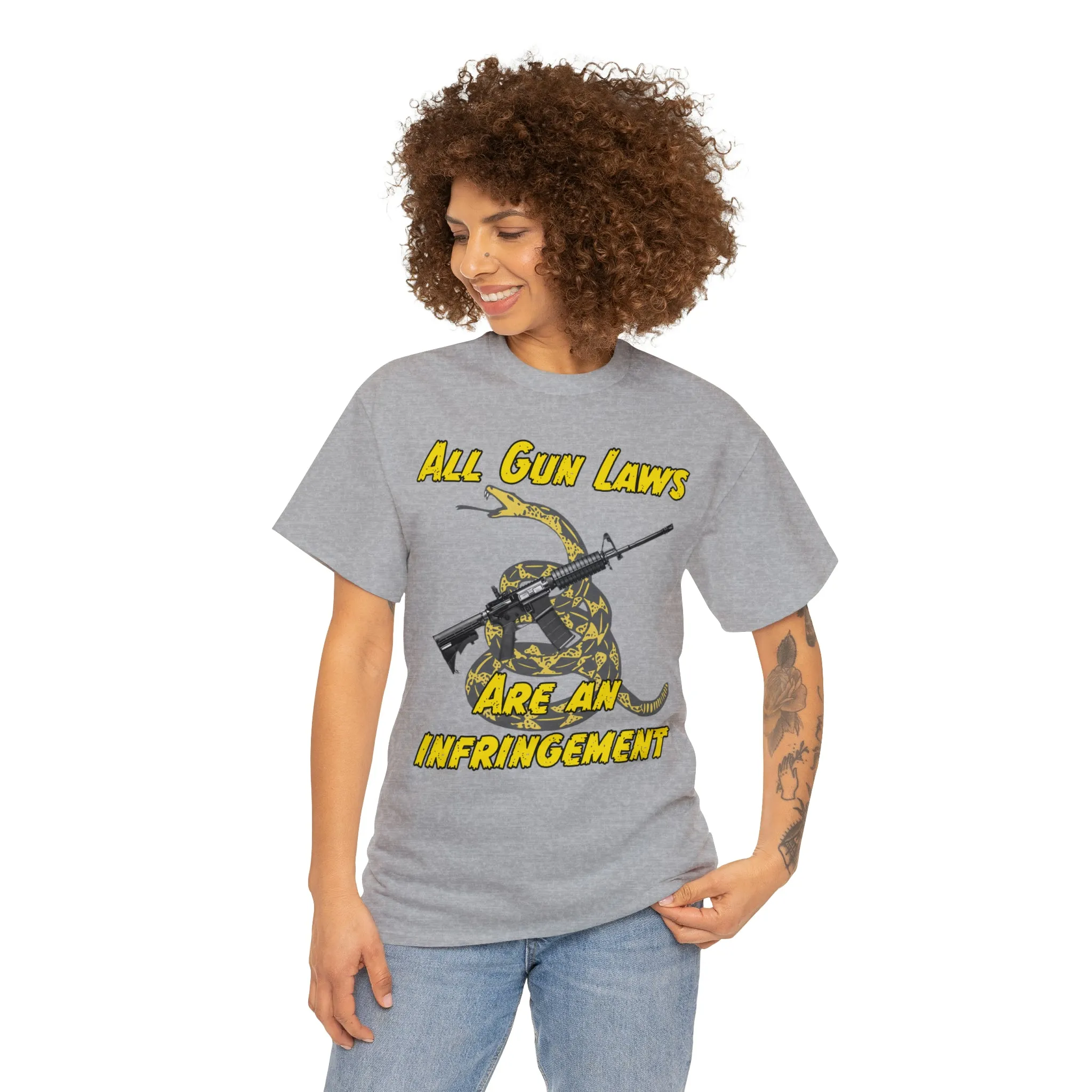 All Gun Laws Are Infringements AR15 Gadsden Tee