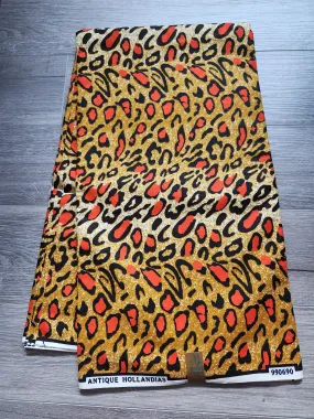 Animal Print Brown African Print Fabric, Ankara Fabric