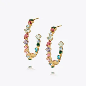 Antonia Loop Earrings / Pomelo Combo