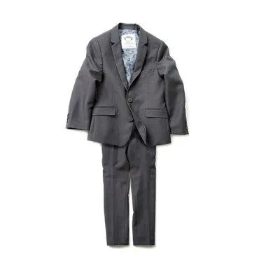 Appaman Mod Boys Slim Classic Vintage Black (Charcoal) Suit_8SU5