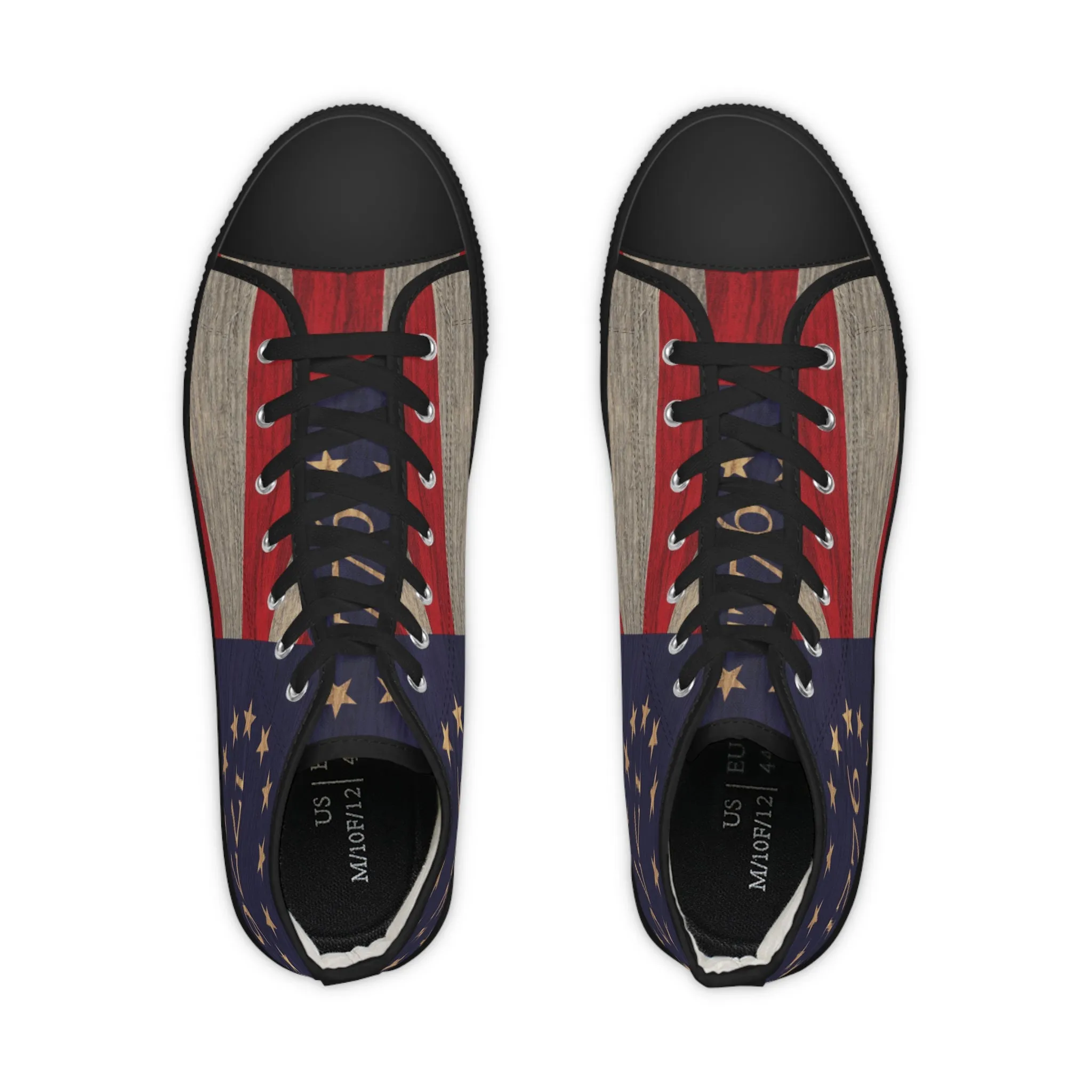 Betsy Ross Flag Men's High Top Sneakers