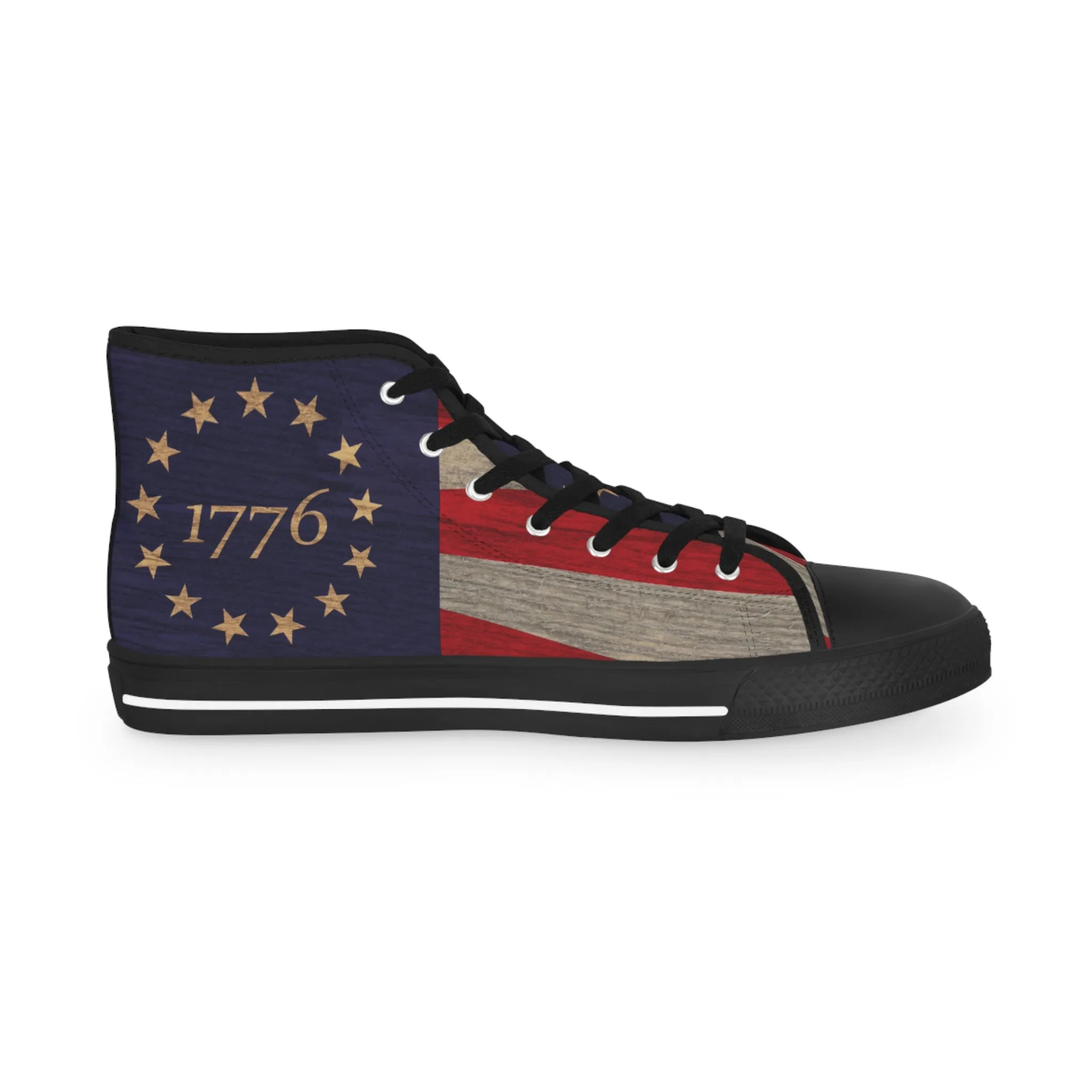 Betsy Ross Flag Men's High Top Sneakers