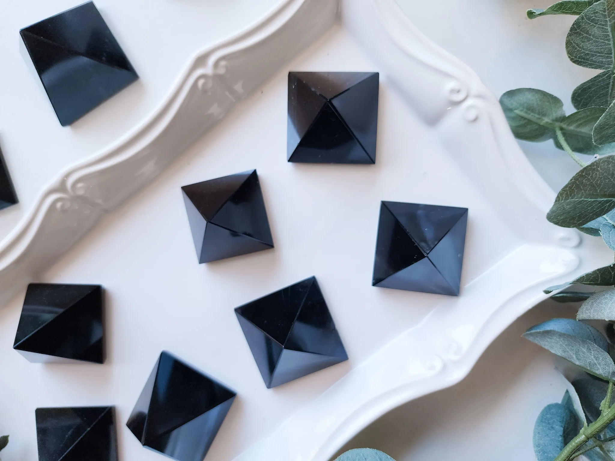 Black Obsidian Pyramid