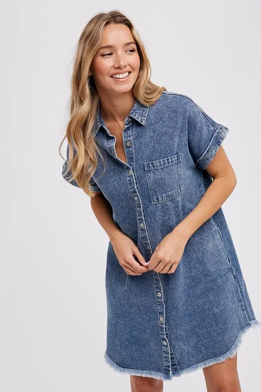 Blue Ivy Washed Denim Dress