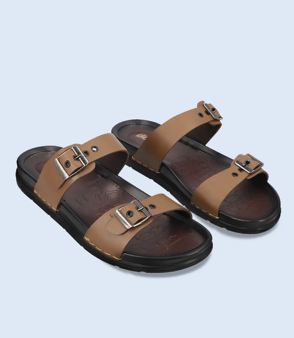 BM4661-BROWN-Men Slipper