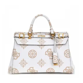 Borsa Donna a Mano GUESS Linea Sestri Logo Luxury colore White Logo