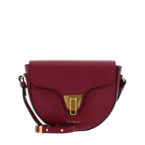 Borsa Donna a Tracolla COCCINELLE in Pelle linea Beat Soft Mini colore Garnet Red