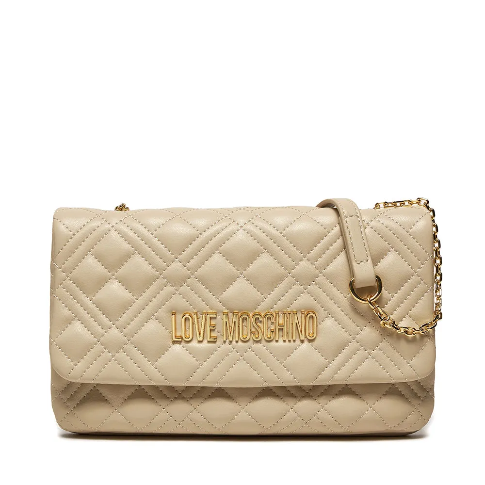 Borsa Donna a Tracolla LOVE MOSCHINO linea Quilted Avorio