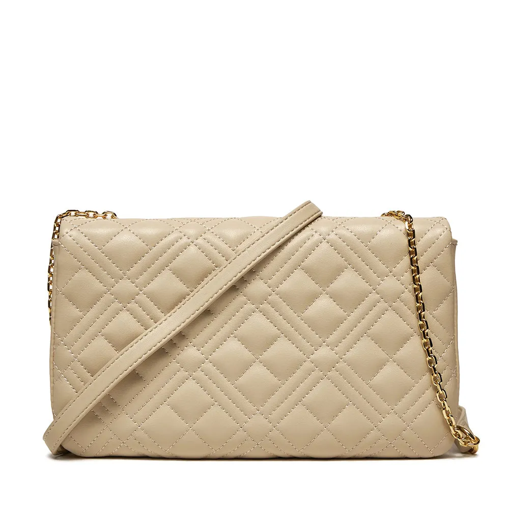 Borsa Donna a Tracolla LOVE MOSCHINO linea Quilted Avorio