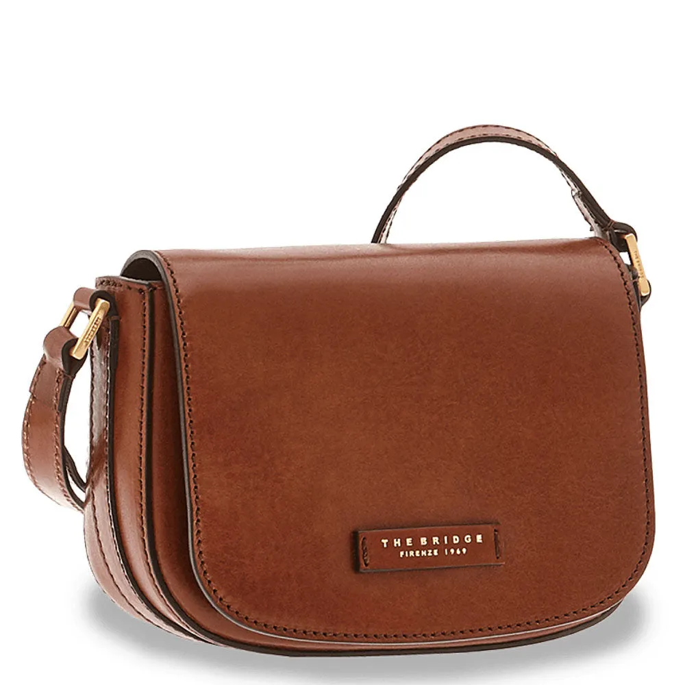 Borsa Donna a Tracolla THE BRIDGE in Pelle Marrone linea Vittoria