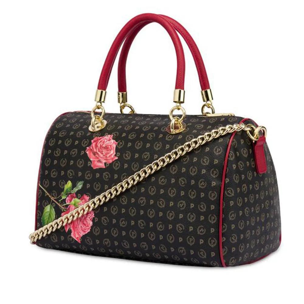 Borsa Donna Bauletto POLLINI linea Heritage My Amore Nero e Rosso