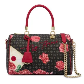 Borsa Donna Bauletto POLLINI linea Heritage My Amore Nero e Rosso