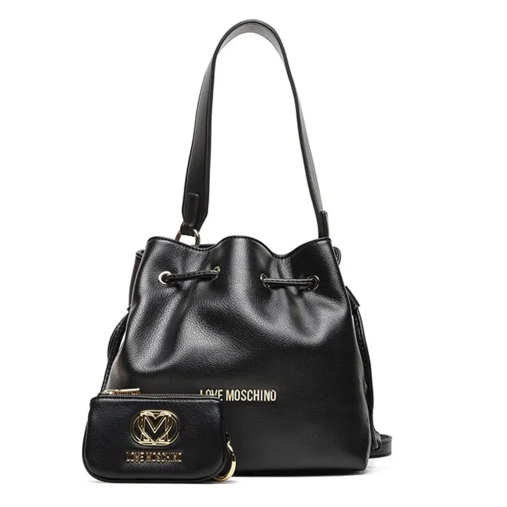 Borsa Donna Secchiello con Mini Pochette LOVE MOSCHINO colore Nero JC4091