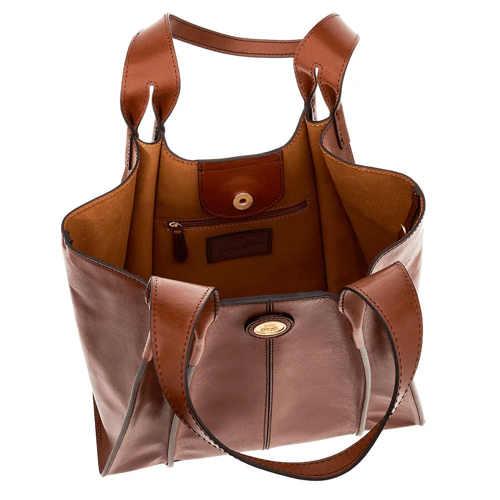 Borsa Donna Shopping Grande THE BRIDGE linea Claudia in Pelle Marrone