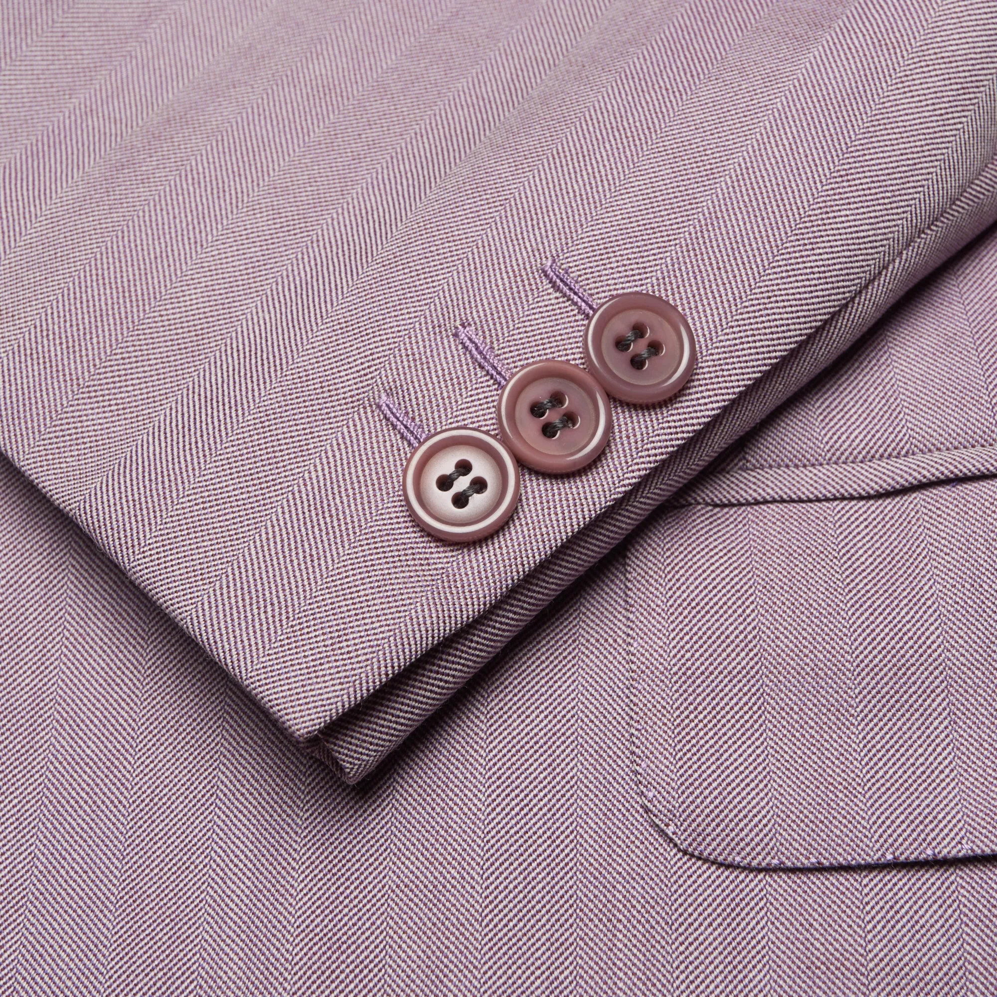 BRIONI "COLONNA" Handmade Light Purple Herringbone Wool Jacket EU 52 NEW US 42