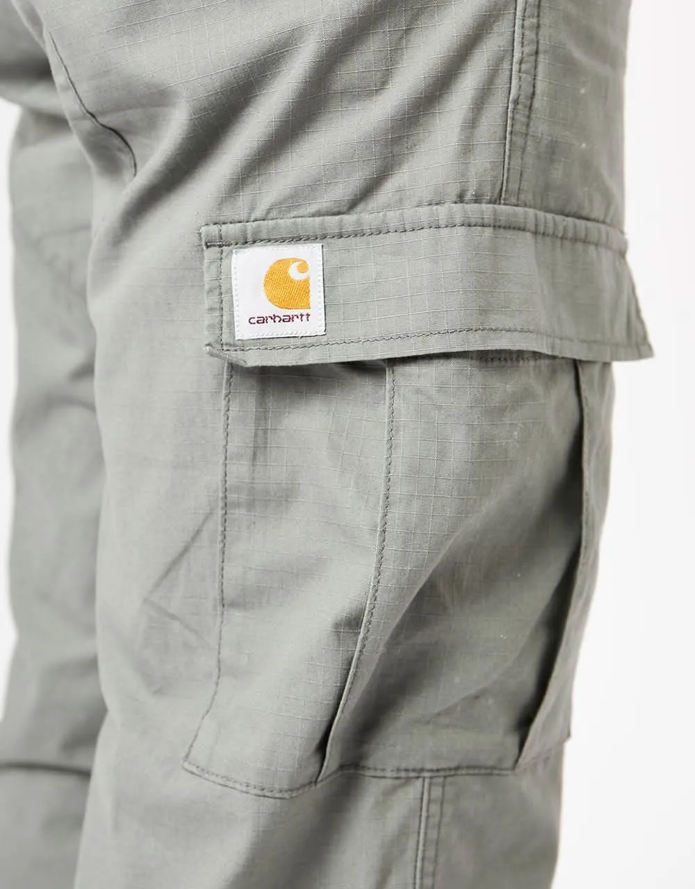 Carhartt WIP Aviation Pant - Smoke Green (Rinsed)