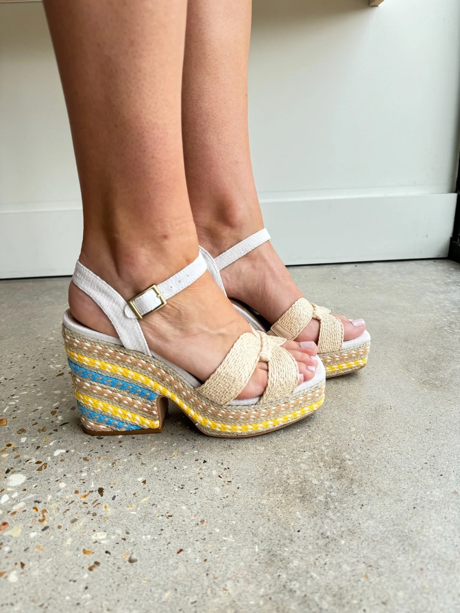 Citrus Multi Raffia Heel