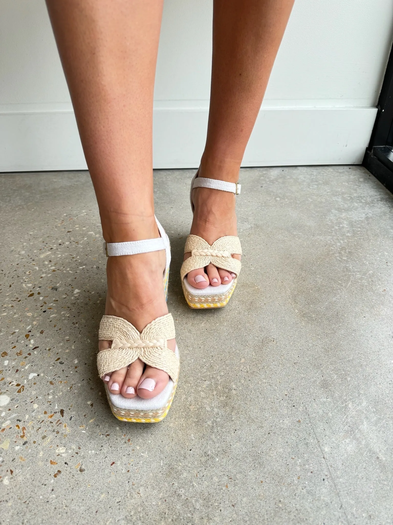 Citrus Multi Raffia Heel