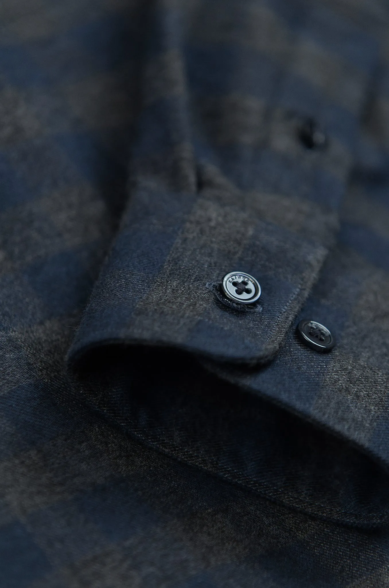 Clamenc Soft Polar Flannel Shirt (check dark grey)