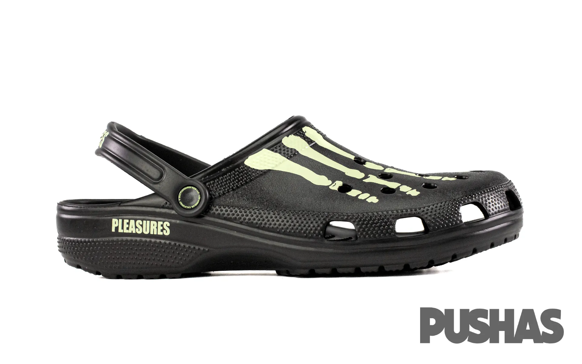 Classic Clog x Pleasures Skeleton 'Black Glow' (2022)