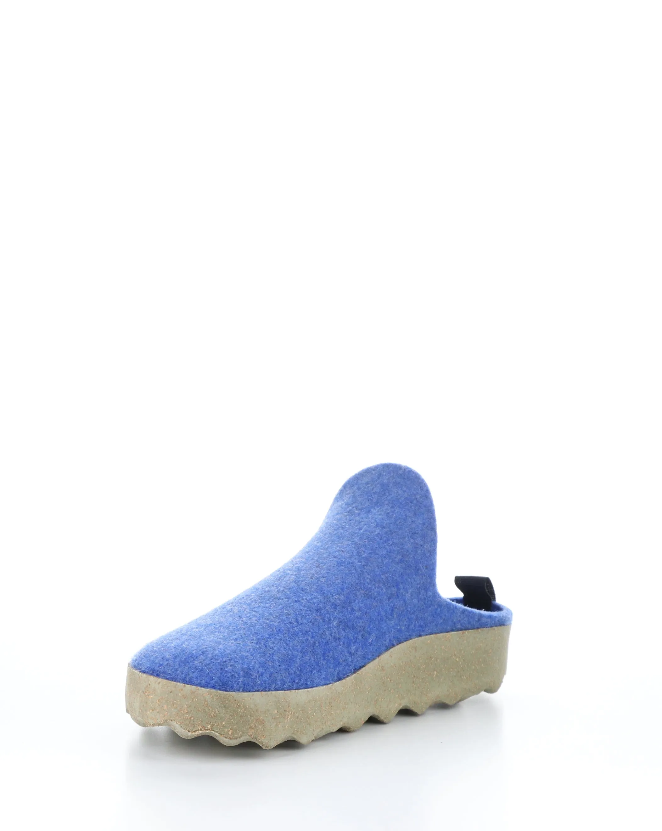 COME023ASP Blue Slip-on Mules