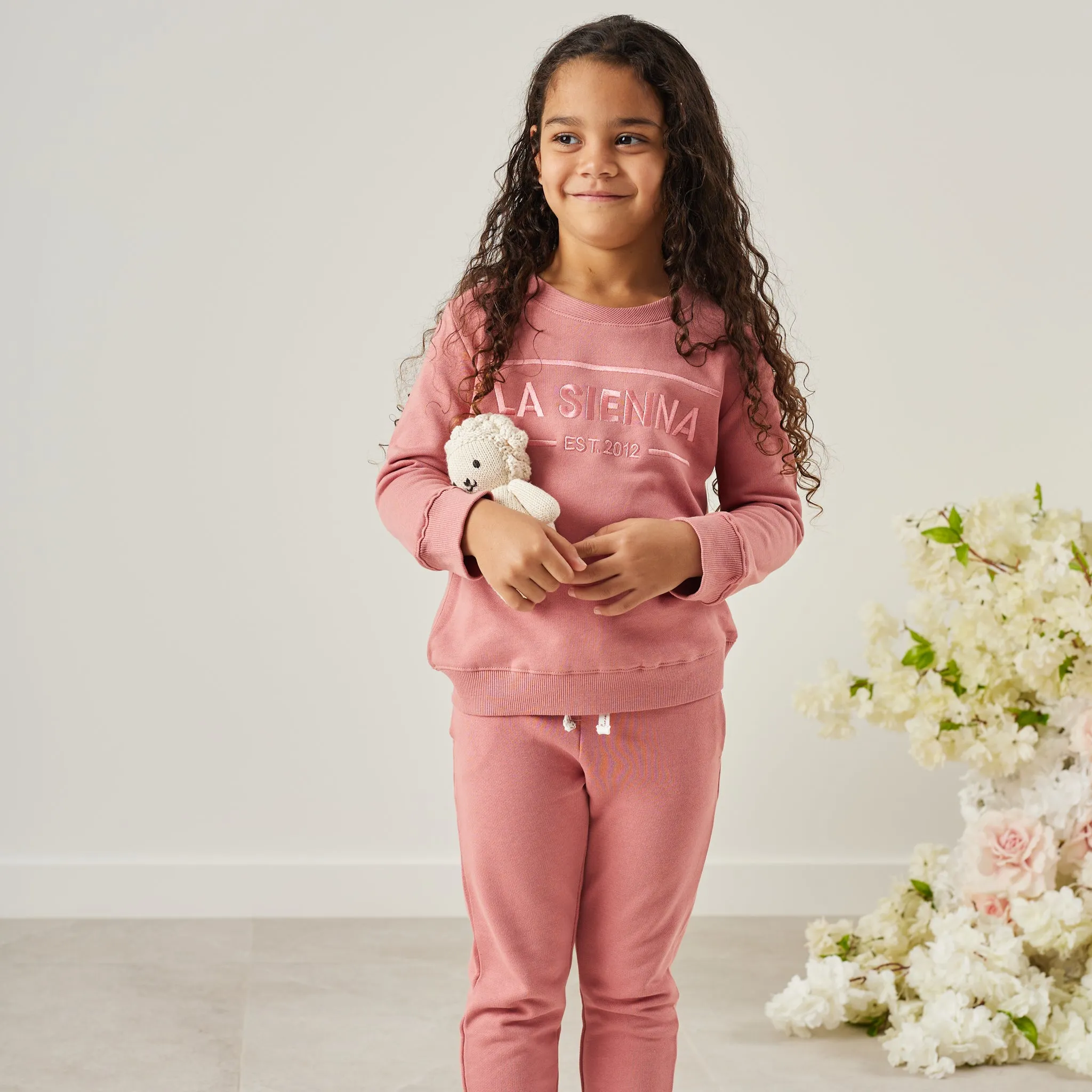 Crew Logo Tracksuit Set - Cinder-Rose