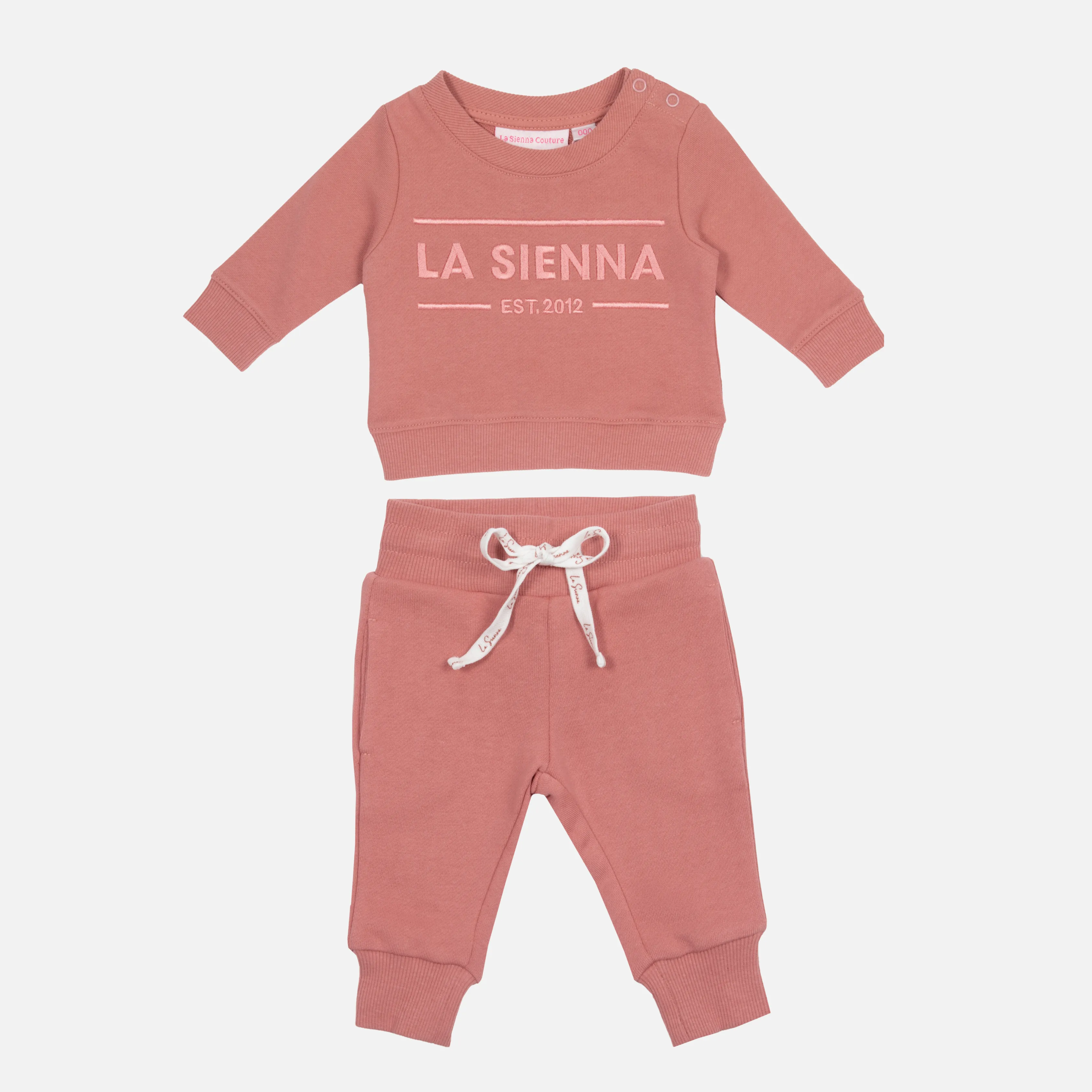 Crew Logo Tracksuit Set - Cinder-Rose