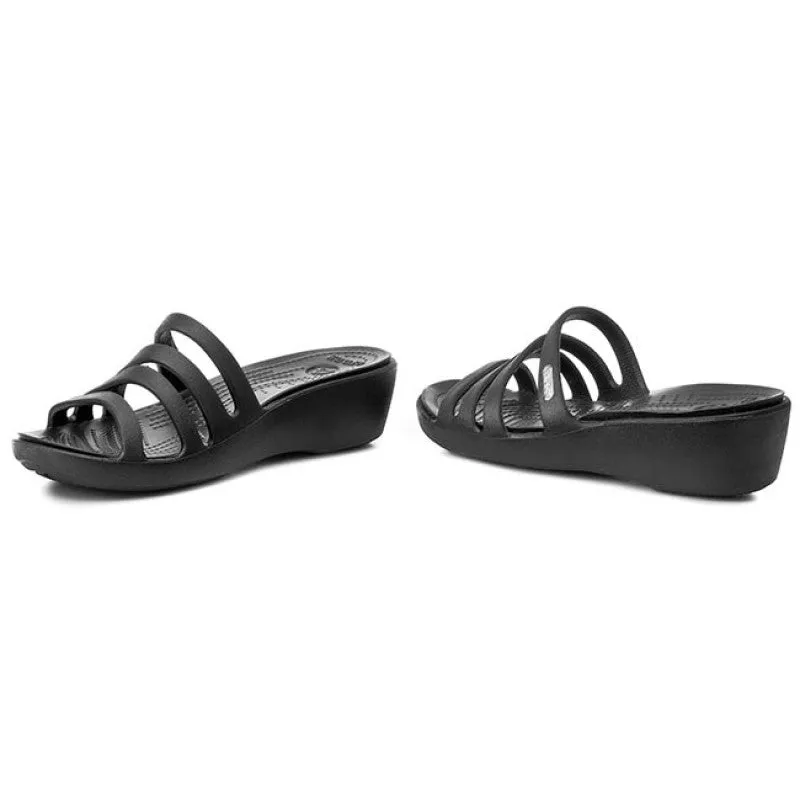 Crocs women's slipper sandal with heel lift Rhonda Wedge 14706-060 black