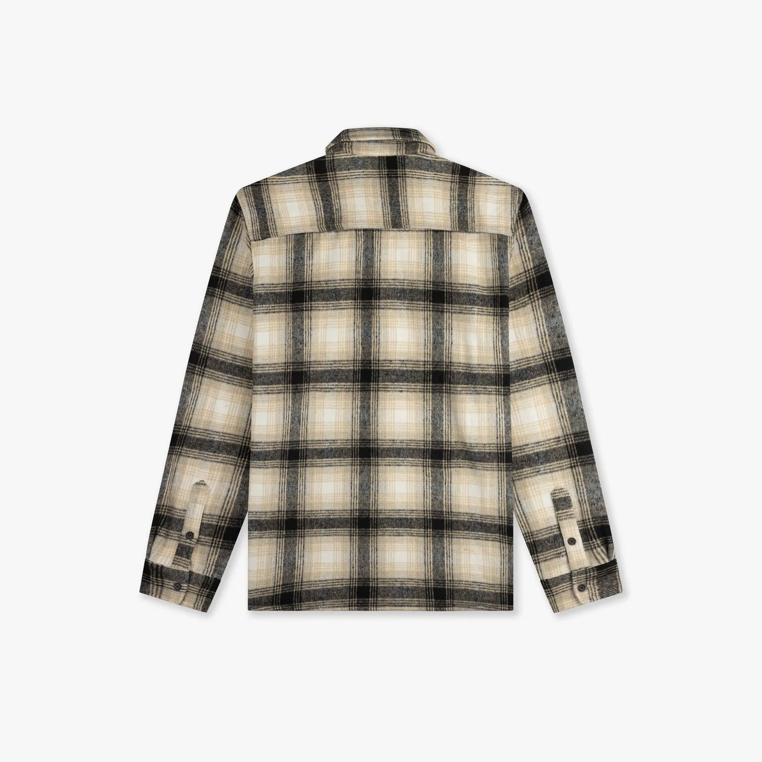 CROYEZ MIDWEIGHT FLANNEL OVERSHIRT - LIGHT BROWN