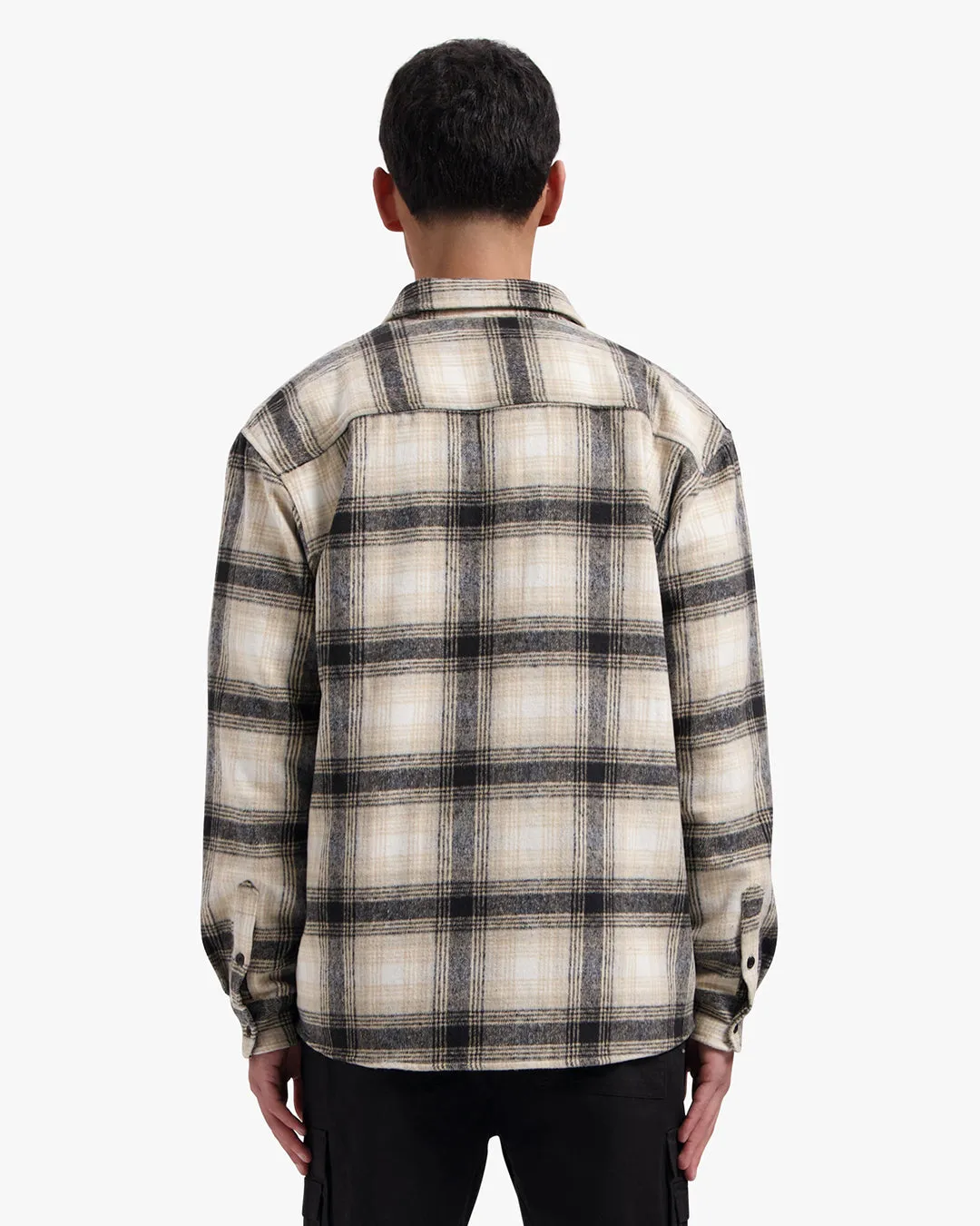 CROYEZ MIDWEIGHT FLANNEL OVERSHIRT - LIGHT BROWN